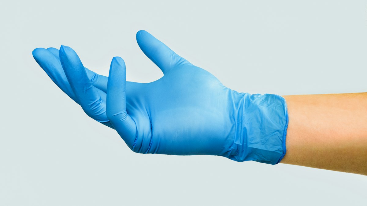 Nitrile Disposable Gloves Blue Powder-Free - Box of 100